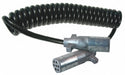 Coiled Non ABS Power Cord Black