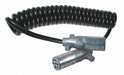 Coiled Non ABS Power Cord Black