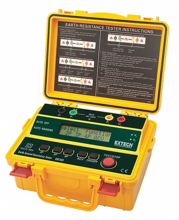 Earth Ground Tester 300V AC LCD