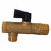 Filter Ball Valve 3/8 in MNPT Drain