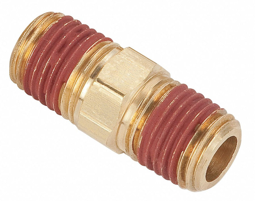Hex Nipple Brass 3/4 in Pipe Size MNPT