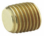 Countersink Plug Brass 3/8 in MNPT