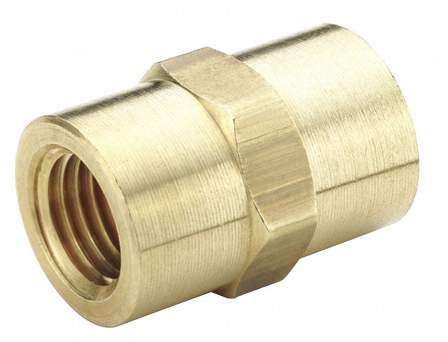 Hex Coupling Brass 3/4 in Pipe Size FNPT