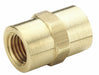 Hex Coupling Brass 3/4 in Pipe Size FNPT