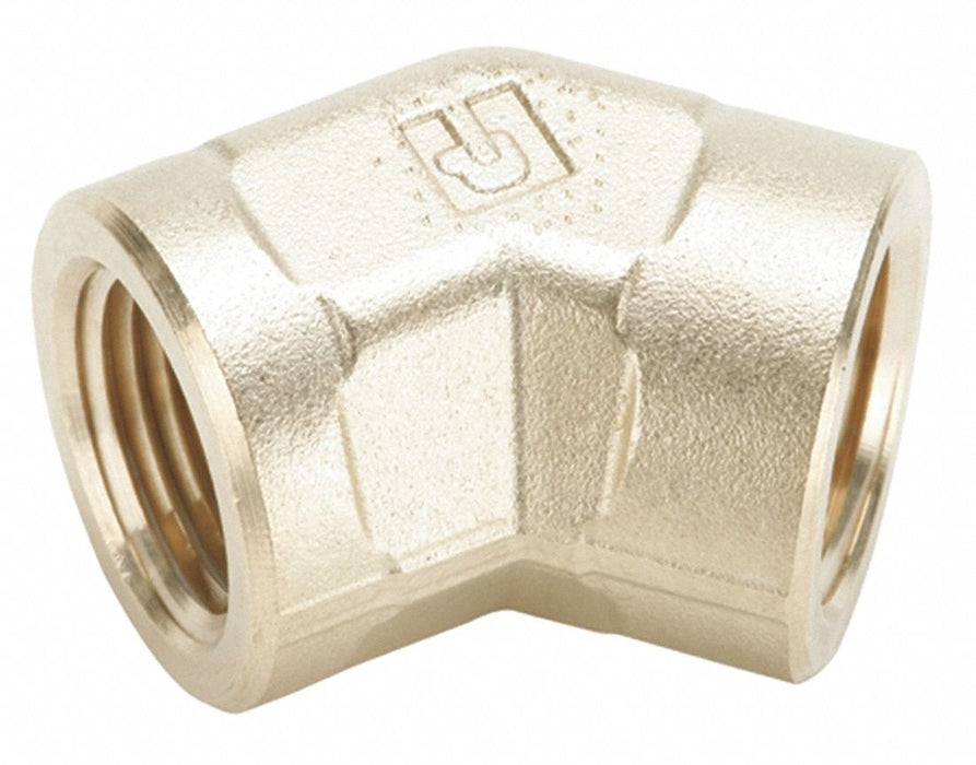 45 Elbow Brass 1/2 in Pipe Size FNPT