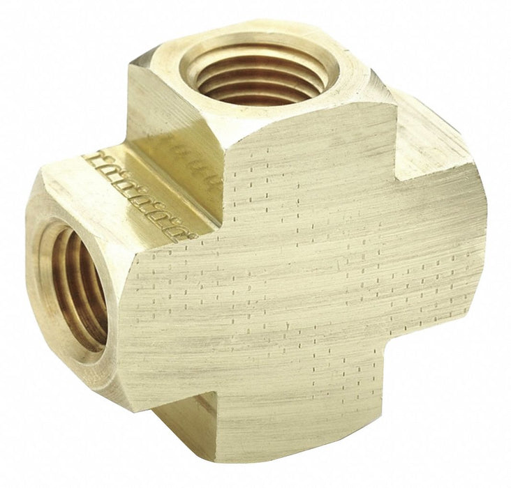 Cross Brass 1/2 in Pipe Size Female NPT