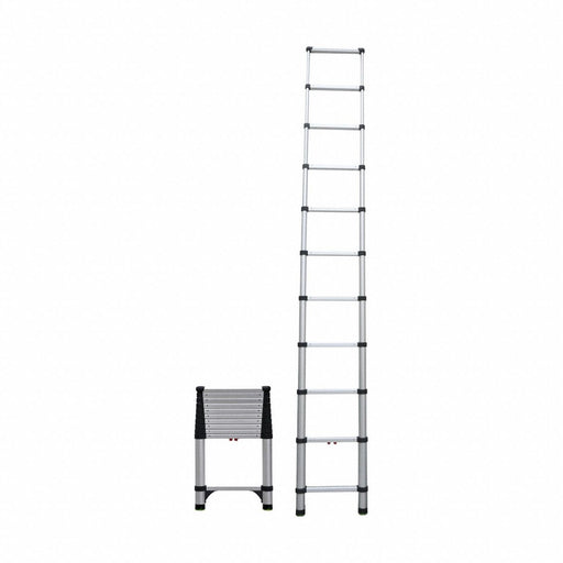 Telescoping Ladder Silver Aluminum