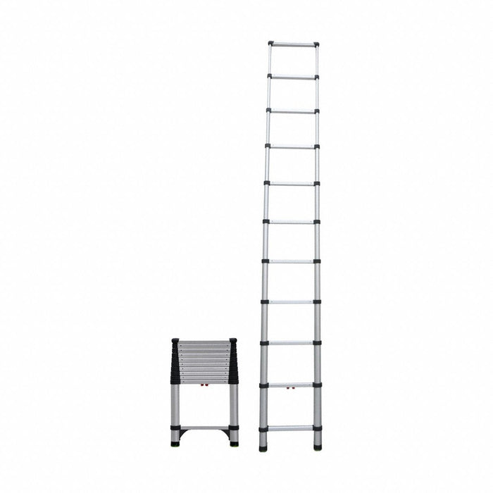 Telescoping Ladder Silver Aluminum