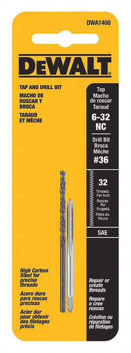 Drill and Tap Set 6 -32NC Thread 2 pcs.