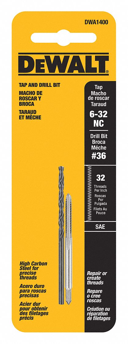 Drill and Tap Set 6 -32NC Thread 2 pcs.