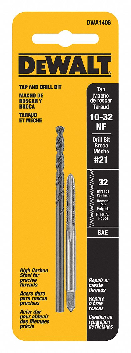 Drill and Tap Set 10 -32NF Thread 2 pcs.