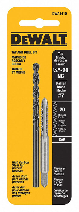 Drill and Tap Set 1/4 -20NC Thread 2 pcs