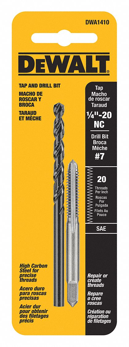 Drill and Tap Set 1/4 -20NC Thread 2 pcs
