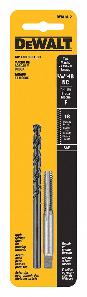 Drill and Tap Set 5/16 -18NC Thread 2pcs