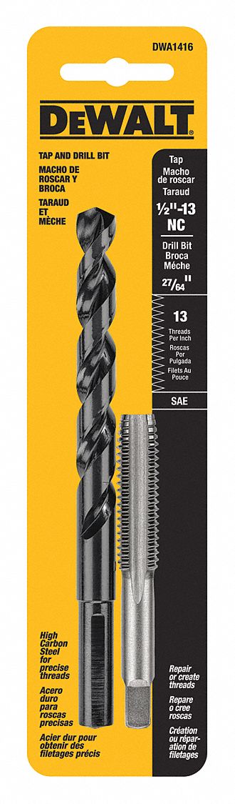Drill and Tap Set 27/64 1/2 -13NC