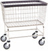 Wire Cart Large Capacity Chrome 4.5 bu.