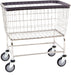 Wire Cart Large Capacity Chrome 4.5 bu.