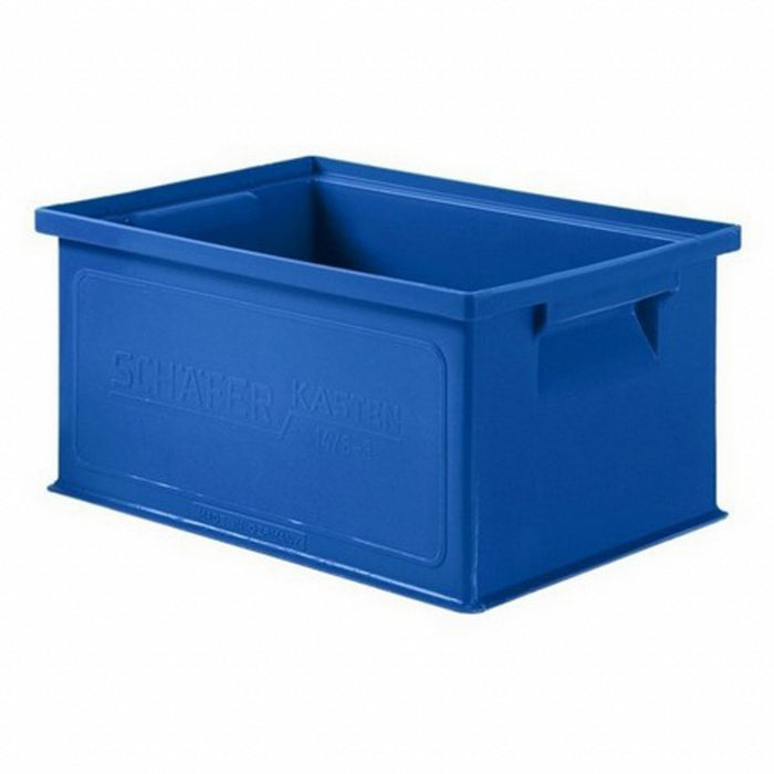 Straight Wall Container Blue Solid HDPE