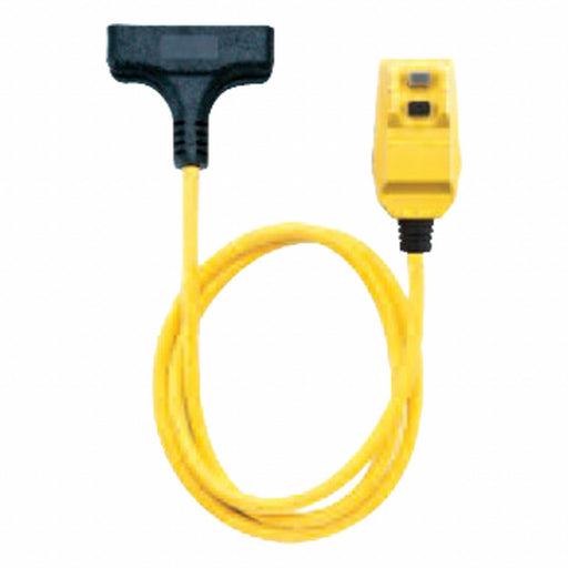 GFCI Yellow 100 ft 3 Outlet 12 AWG