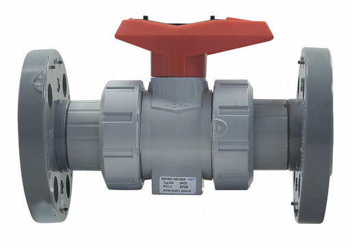 Manual 2-Way Ball Valve Flange CPVC