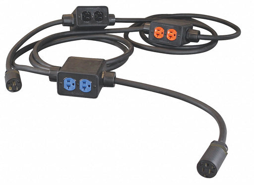 PowerStringer 30ft Black 12AWG Round
