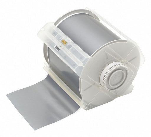 ContinuousLabelStock Silver Matte 4inW
