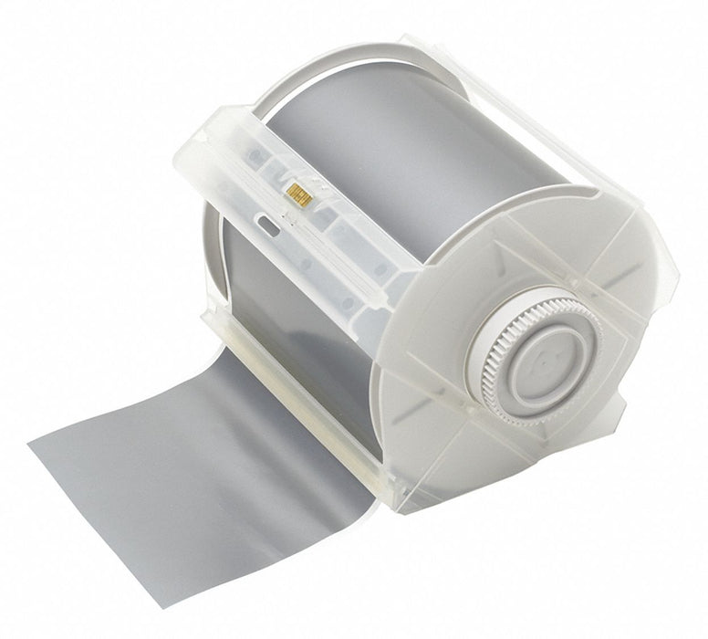 ContinuousLabelStock Silver Matte 4inW