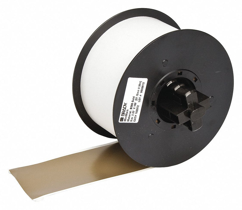 ContinuousLabelStock Gold Gloss 2-1/4inW