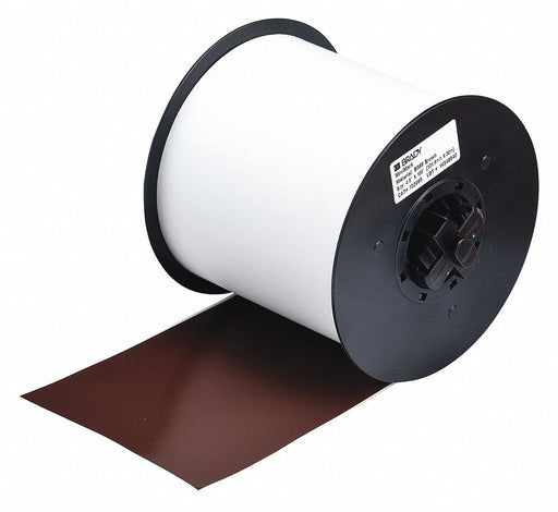 ContinuousLabelStock Brown Gloss 4inW