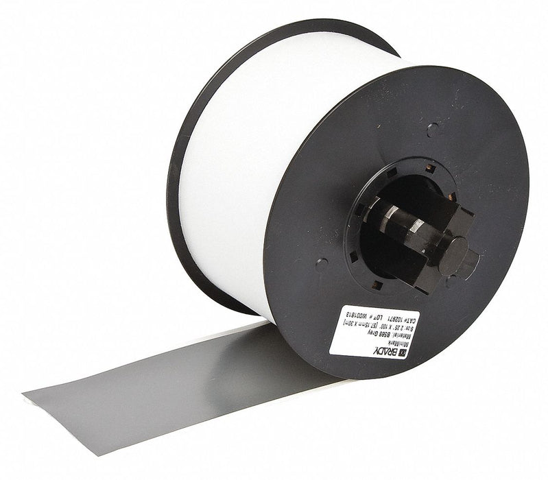 ContinuousLabelStock Gray Gloss 2-1/4inW