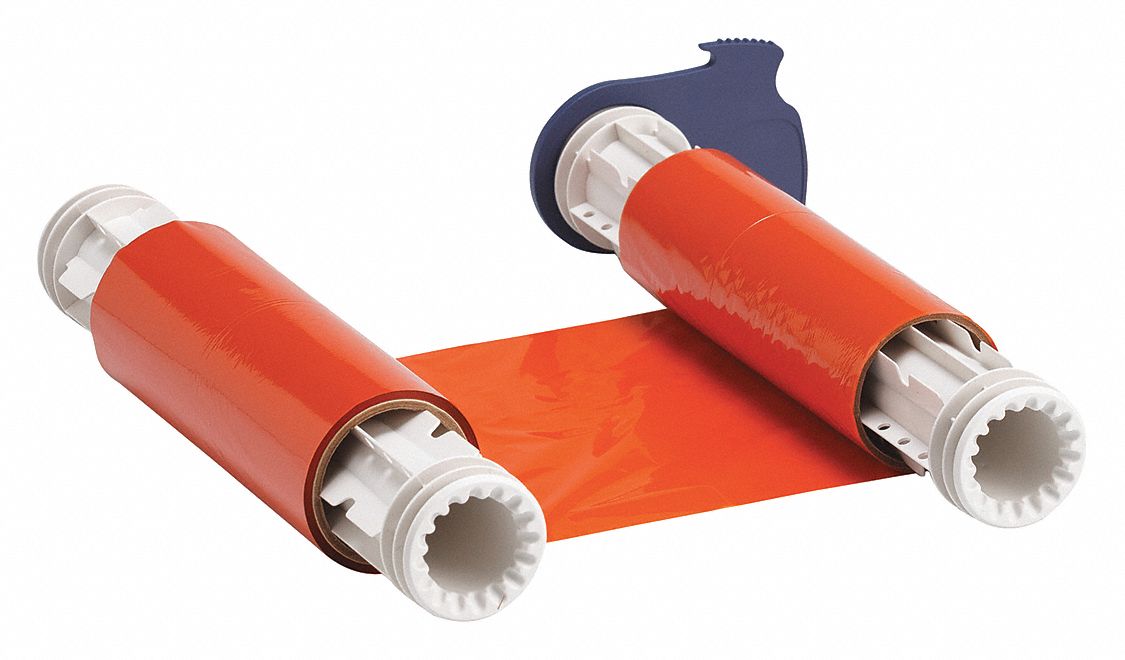 Ribbon Orange 6-1/4 in W 200 ft L
