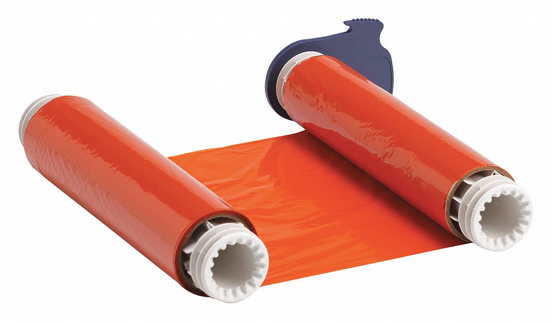 Single-ColorPrinterRibbon Orange 200ftL