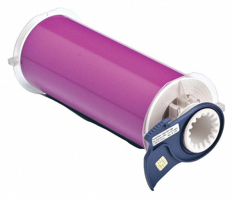 ContinuousLabelStock Purple Gloss 8inW