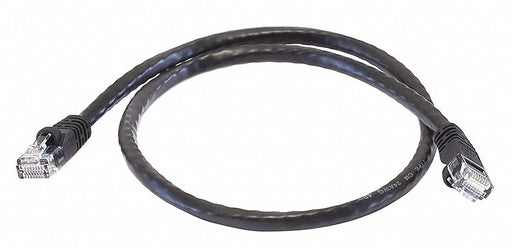 M3396 Patch Cord Cat 6 Booted Black 2.0 ft.
