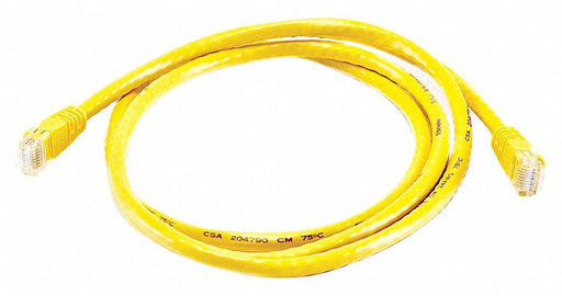 M3396 Patch Cord Cat 6 Booted Yellow 5.0 ft.