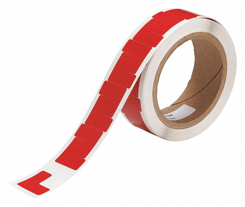 Floor Tape Red 1 inx1 in L PK750