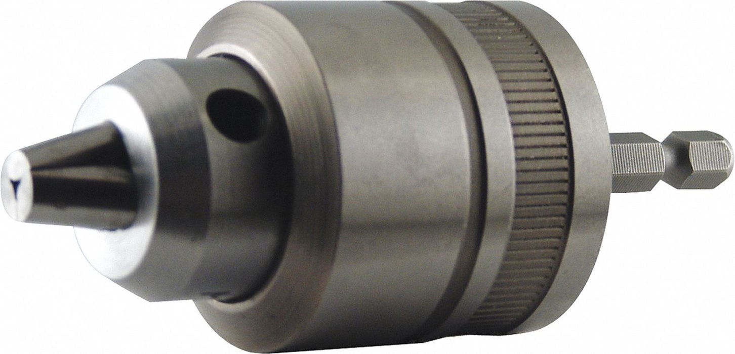 Drill Chuck Keyless Steel 3/8 In 1/4 In
