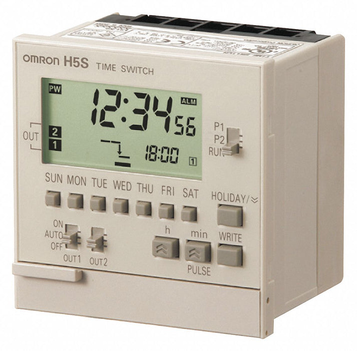 Electronic Timer Light Gray Plastic