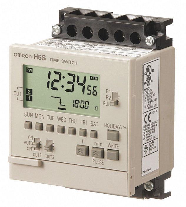 Electronic Timer Light Gray Plastic
