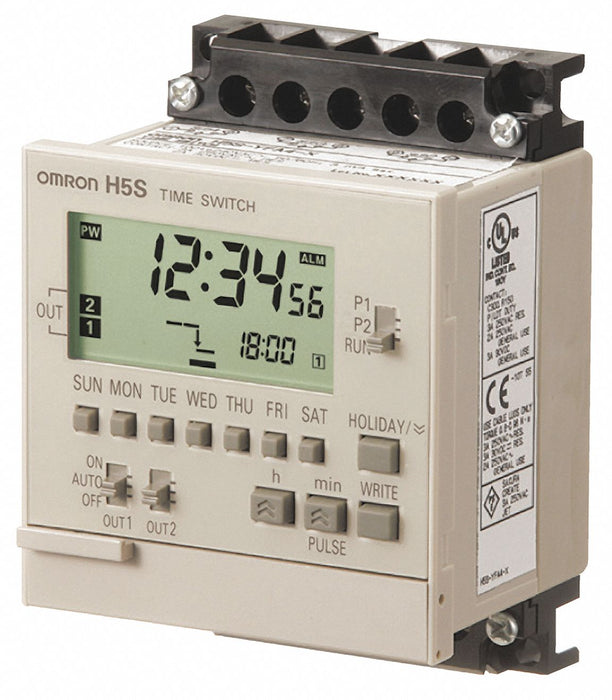 Electronic Timer Light Gray Plastic
