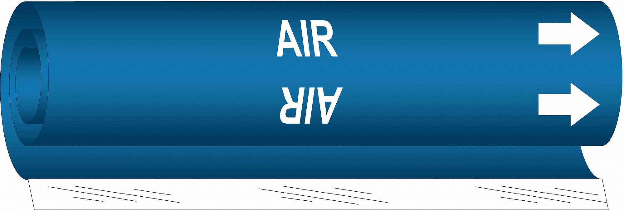 Pipe Marker Air 26 in H 12 in W