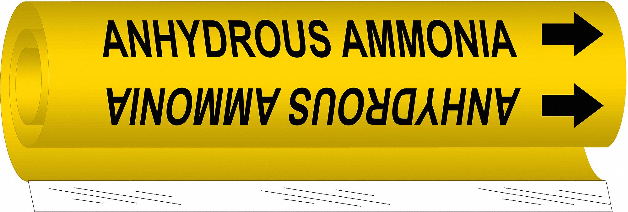 Pipe Mrkr Anhydrous Ammnia 26in H 12in W