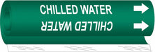 Pipe Marker Chilled Water 5 in H 8 in W