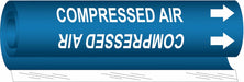 Pipe Marker Compressed Air 9 in H 8 in W