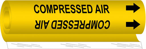 Pipe Marker Compressed Air 9 in H 8 in W