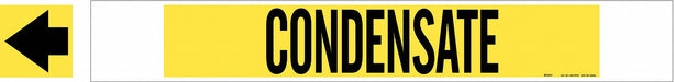 Pipe Marker Condensate 4 in H 24 in W
