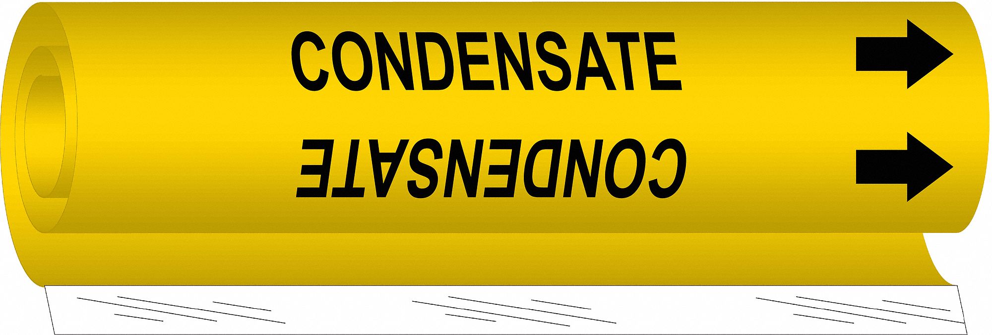 Pipe Marker Condensate 5 in H 8 in W