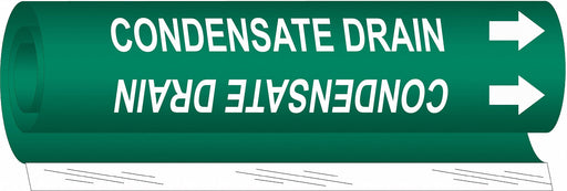 Pipe Marker Condensate Drain 5in H 8in W
