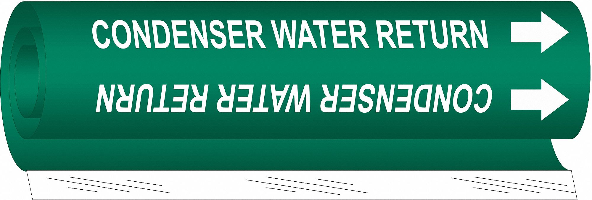 Pipe Marker Condenser Water Return 5in H