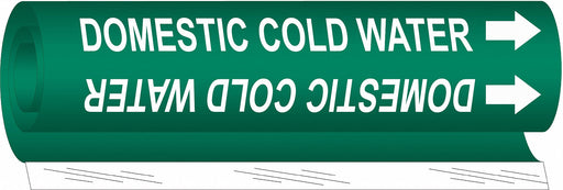 Pipe Mrkr Domestic Cold Watr 9in H 8in W
